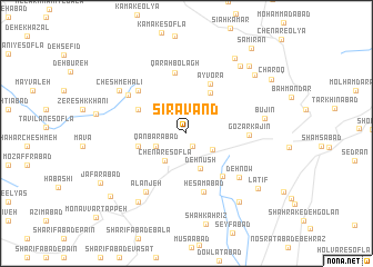 map of Sīrāvand
