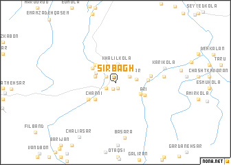 map of Sīr Bāgh