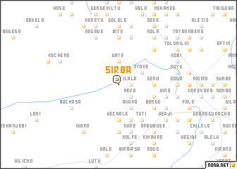 map of Sīrba