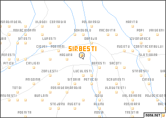 map of Sîrbeşti