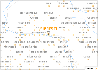 map of Sîrbeşti