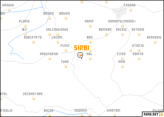map of Sîrbi