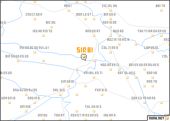map of Sîrbi