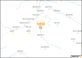 map of Sîrbi