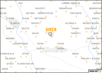 map of Sîrca