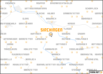 map of Sirchingen