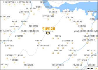 map of Sīrdān