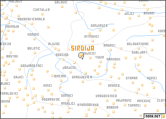 map of Sirdija