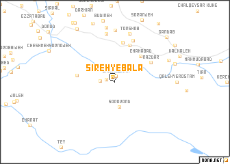 map of Sīreh-ye Bālā