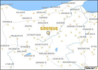 map of Sirenevo