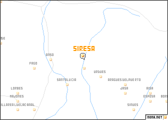 map of Siresa