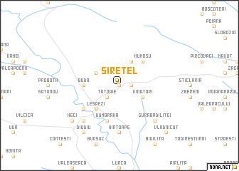 map of Sireţel