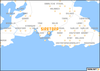 map of Siretorp