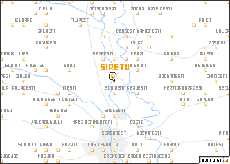 map of Siretu