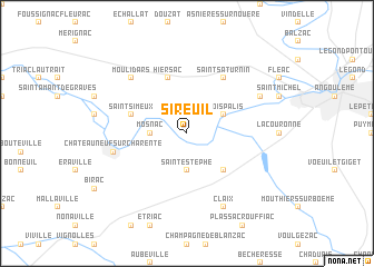 map of Sireuil