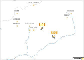 map of Sire