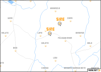 map of Sīrē