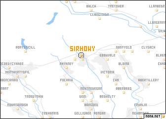 map of Sirhowy