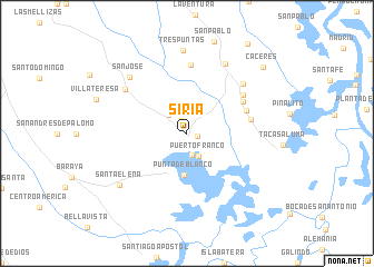 map of Siria