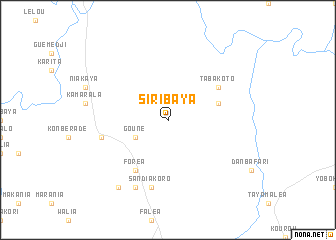 map of Siribaya