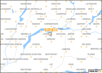 map of Sirieix