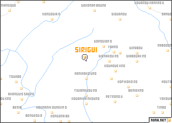 map of Sirigui