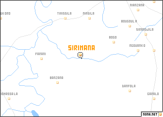 map of Sirimana