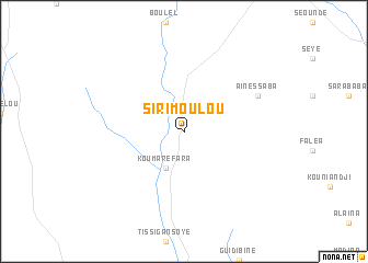 map of Sirimoulou