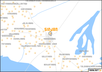 map of Sīrjān
