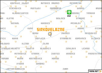 map of Sirkové Lázně