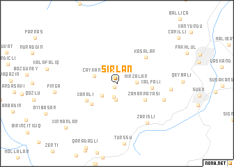 map of Şırlan