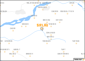 map of Şirlău