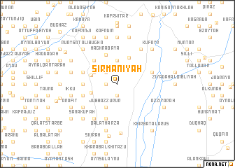 map of Sirmānīyah