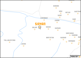 map of Sīrmān