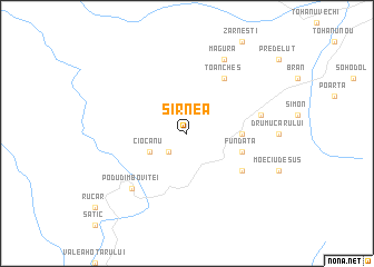 map of Şirnea