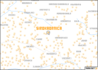 map of Siroka Ornica