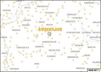 map of Široke Njive