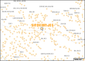 map of Široki Brijeg