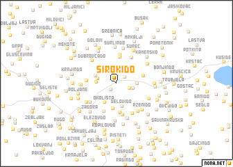 map of Široki Do