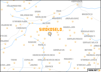 map of Široko Selo