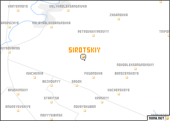 map of Sirotskiy