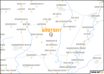 map of Sirotskiy