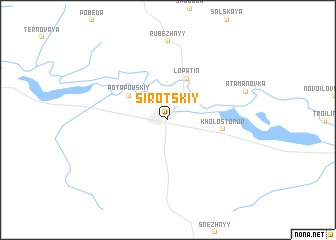 map of Sirotskiy