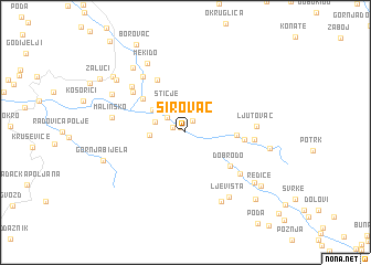 map of Sirovac