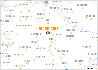 map of Sirovičine