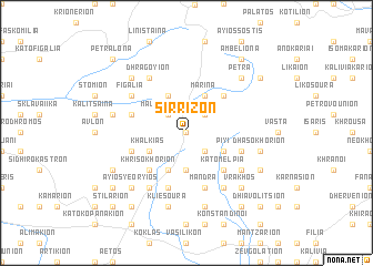 map of Sírrizon