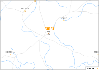 map of Sirsi