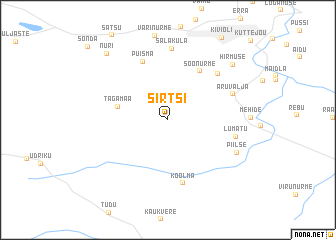 map of Sirtsi