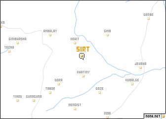 map of Sirtʼ