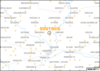 map of Sirutiškis